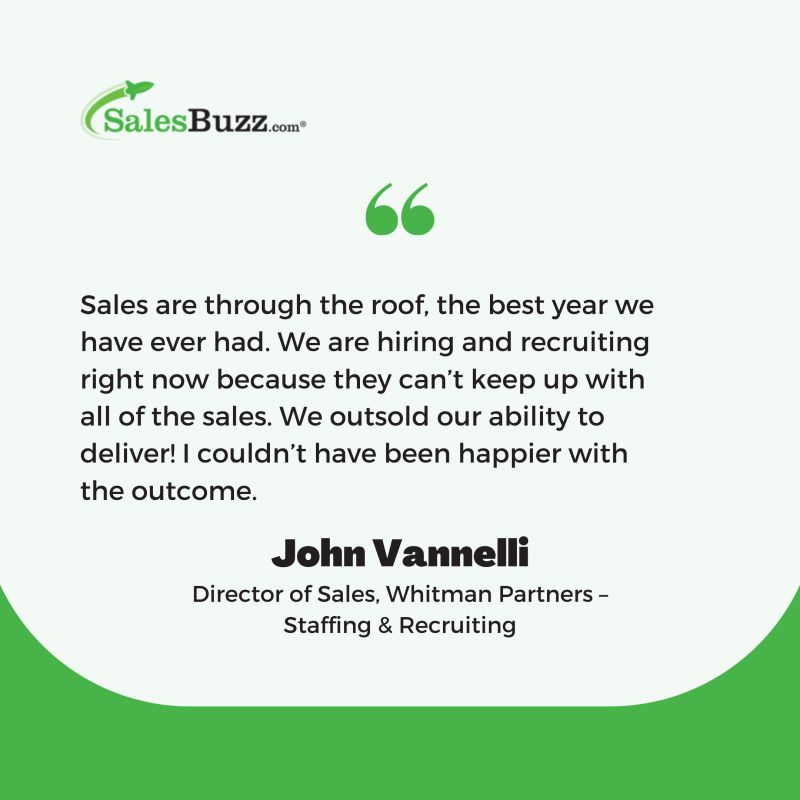salesbuzz training testimonial
